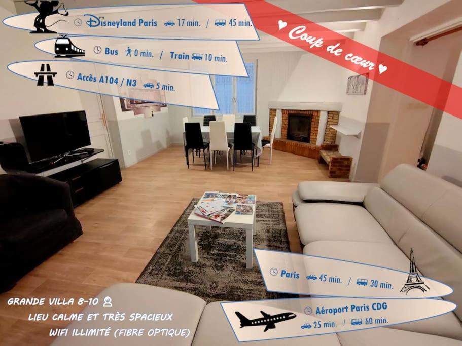 Pause Entre Deux Meaux ► Proche Disneyland Paris ► Wifi ► Netflix ► 24/24H Паншар Экстерьер фото